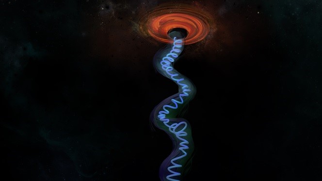 Artist’s image of BL Lac